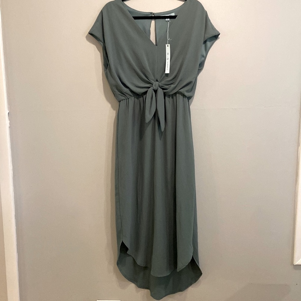 NWT sea + sky open back midi dress